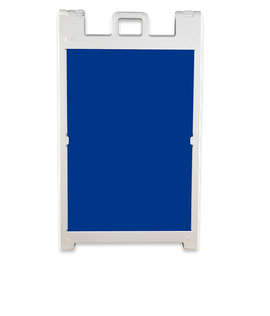 Full Color Signicade Deluxe A-Frame Kit - Color: Royal Blue / White