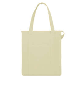 Hercules Zippered Insulated Grocery Tote Bag - Color: Cream