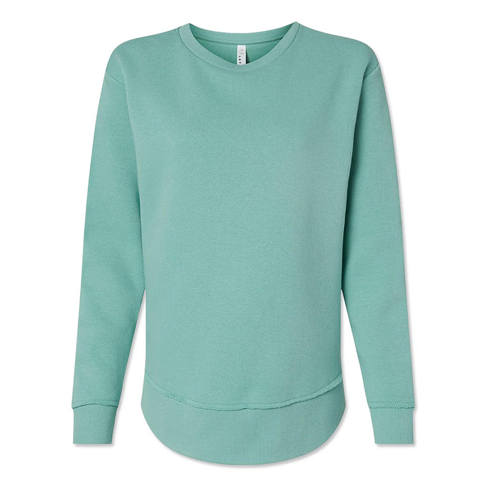 Live & Tell by LAT Women's Weekend Fleece Crewneck Sweatshirt