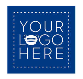 Customized Full Color 12" Square Floor Decal - Color: Royal Blue