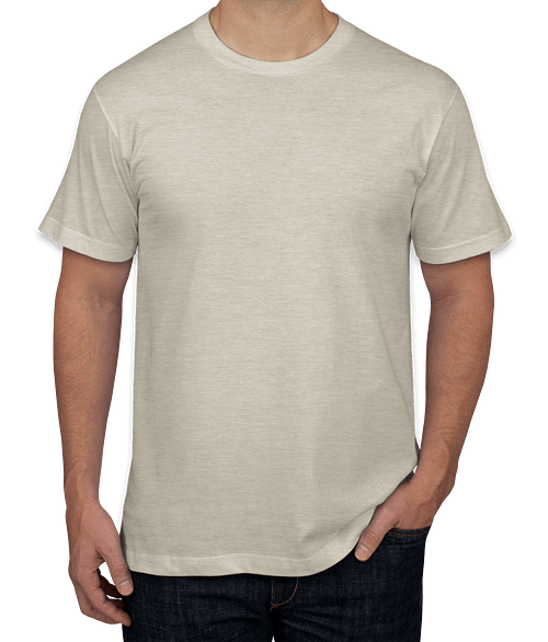 American Apparel Jersey Blend T-shirt in Heather Cream