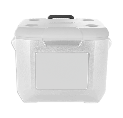 Full Color Coleman 60 Qt. Wheeled Cooler in White