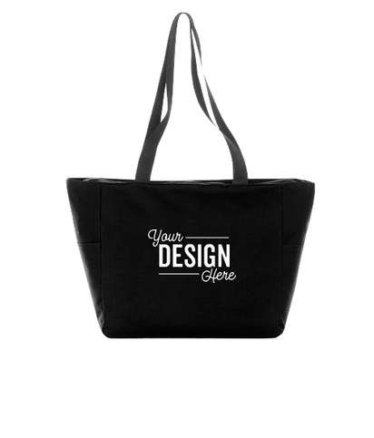 Essential Zip Convention Tote Bag - Black
