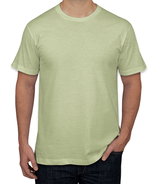 American Apparel Jersey Blend T-shirt in Heather Cucumber