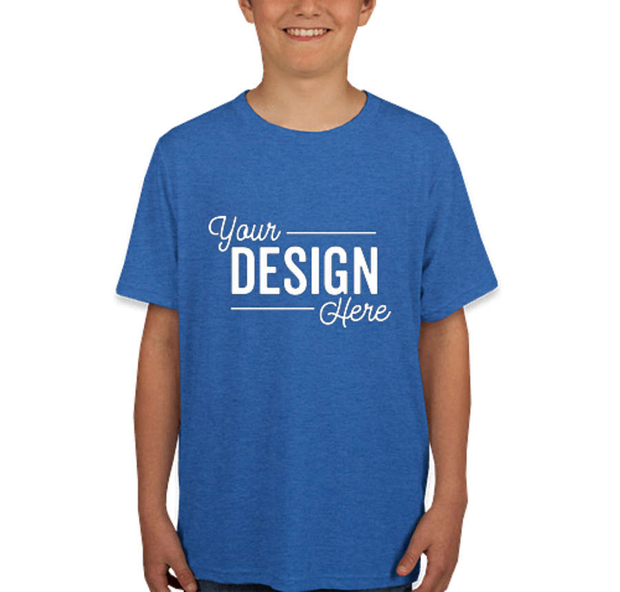 Next Level Youth Tri-Blend T-shirt in Vintage Royal