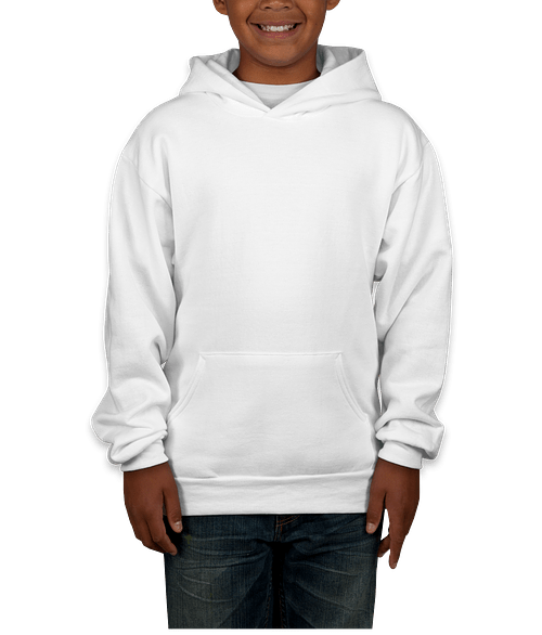 hanes youth zip up hoodie