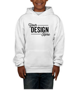 Hanes Youth EcoSmart 50/50 Pullover Hoodie - Color: White