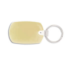 Standard Shape PVC Keychain - Color: Beige