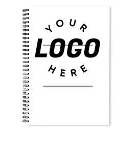 Logo JournalBooks ® Spiral Notebook - Color: White