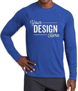 Sport-Tek Long Sleeve Rash Guard Shirt - Color: True Royal