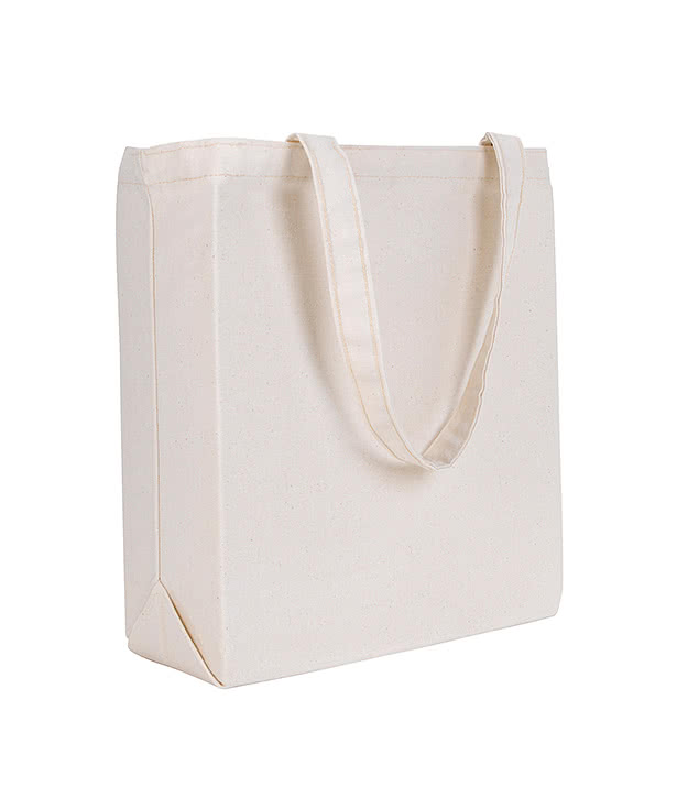 Full Color Patriotic Gusseted Cotton Tote Bag