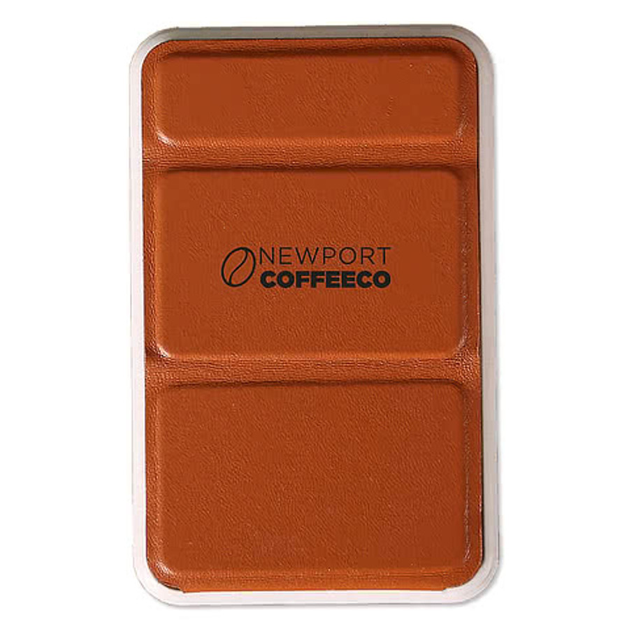 Full Color TerraTone 5,000 mAh Wireless Power Bank in White / Brown