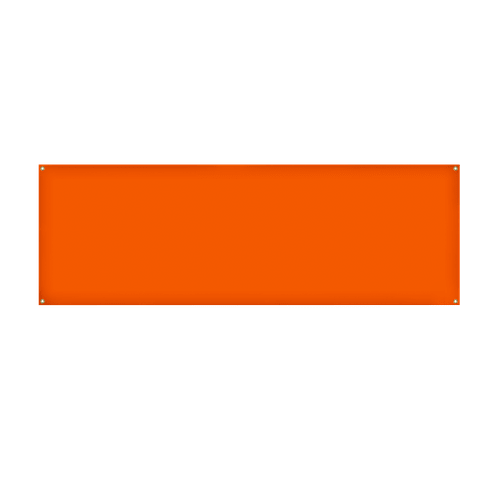 Full Color 6' x 2' Polyester Banner in Orange