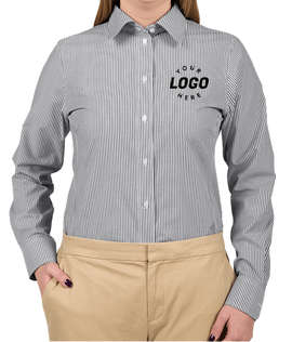Devon & Jones Women's Banker Stripe Dress Shirt