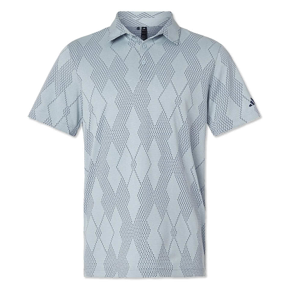 Adidas Ultimate365 Recycled Diamond Jacquard Textured Performance Polo