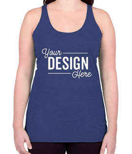 Bella + Canvas Women's Tri-Blend Racerback Tank - Color: Navy Tri-Blend