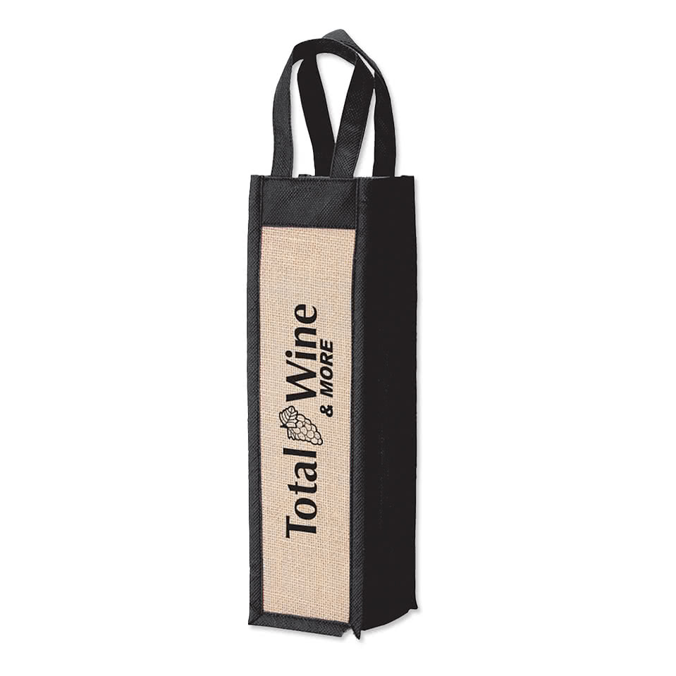 Napa Wine Medium Jute Gift Tote Bag