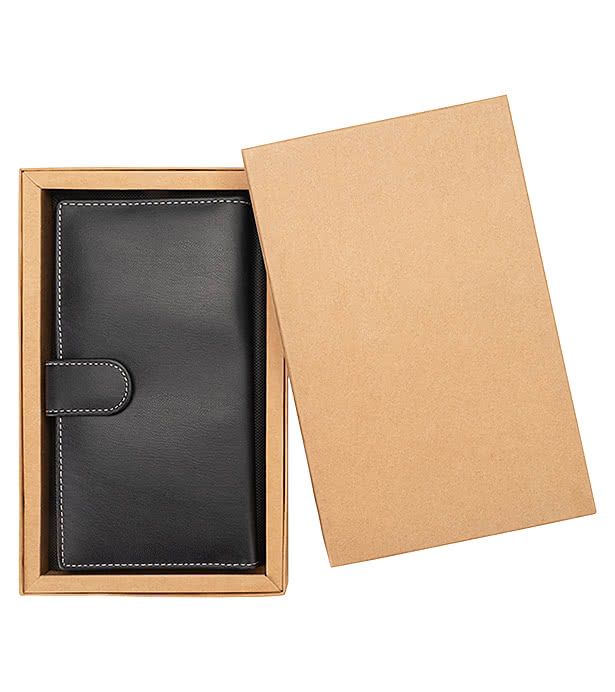 Sarnen Cactus Leather Long Wallet with Coin Pocket