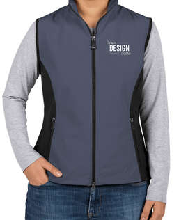 North End Women's Soft Shell Vest - Color: Regata Blue