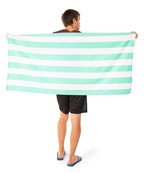 Port Authority Lightweight Embroidered Cabana Stripe Beach Towel