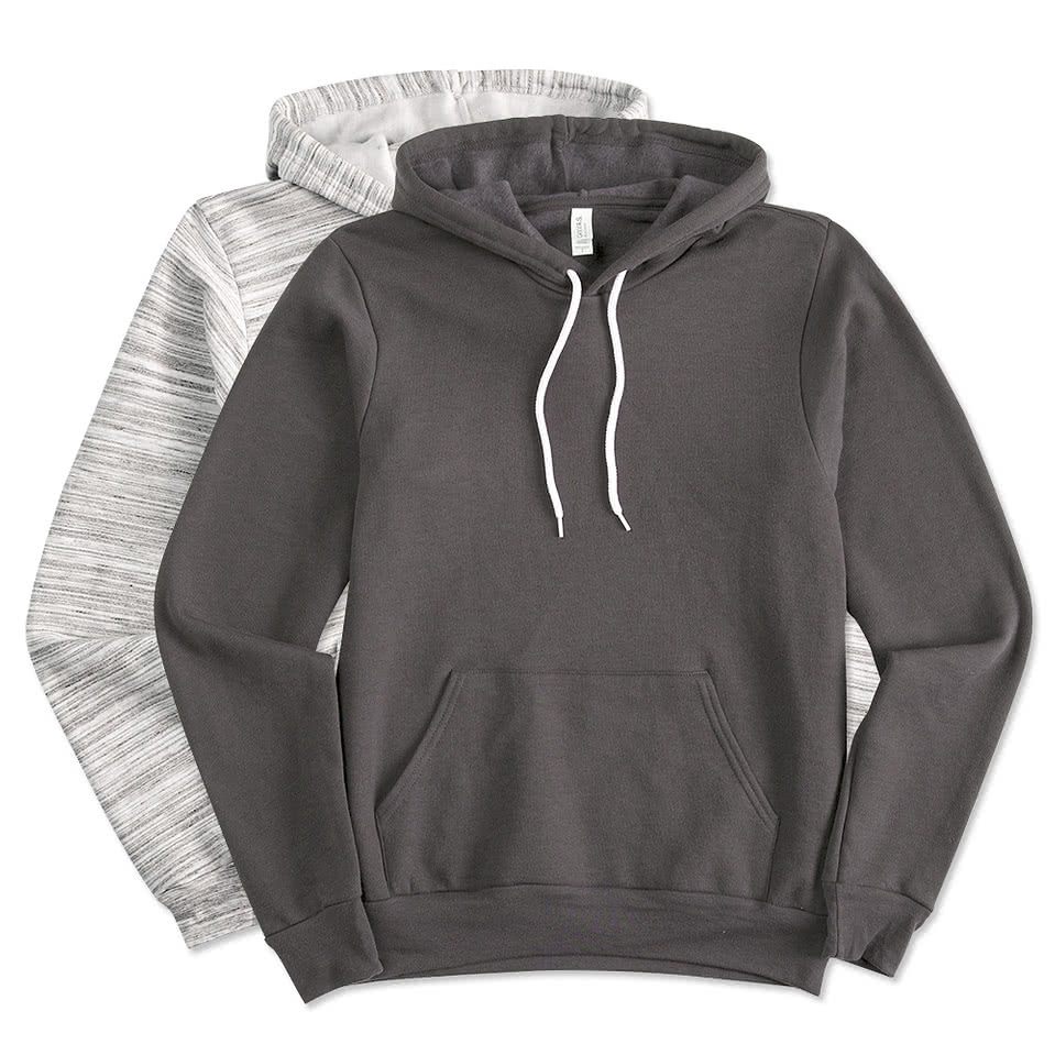 Design Custom Printed Canvas 60 40 Ultra Soft Hooded Sweatshirts