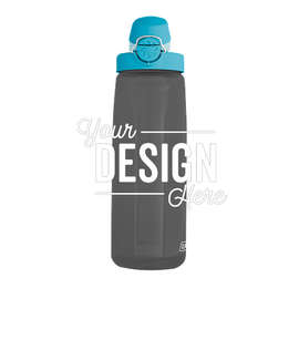 24 oz. Nalgene Tritan On-The-Fly Water Bottle - Color: Charcoal / Glacial Blue
