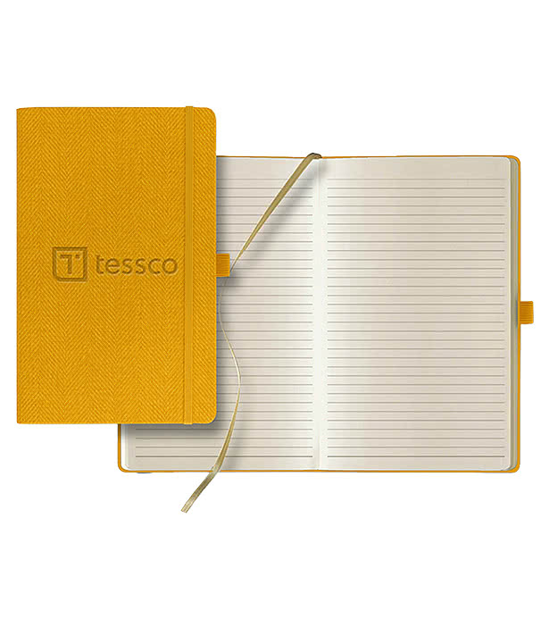 Castelli Debossed Montana Medio Lined Hard Cover Notebook