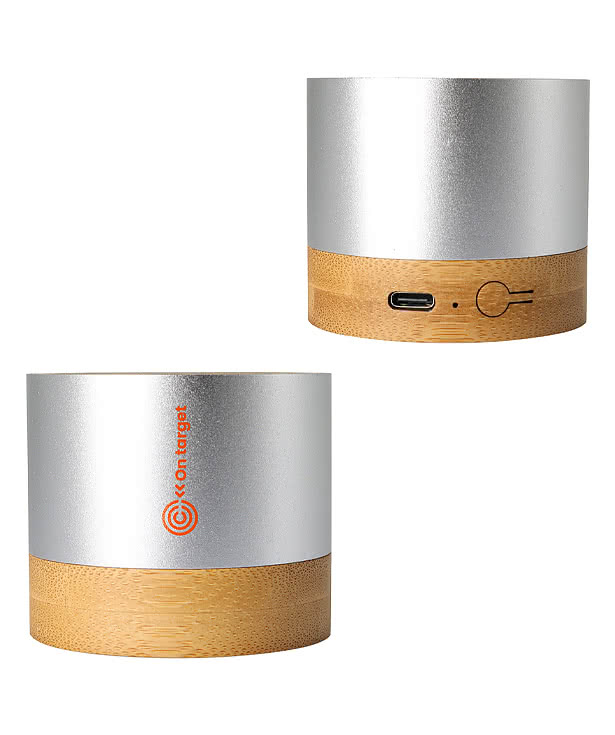 EcoSound Bamboo & Recycled Aluminum Wireless Speaker