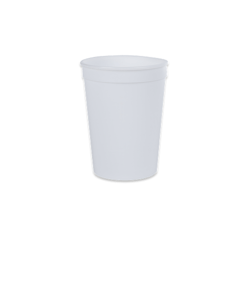 Full Color 12 oz. Big Game Plastic Stadium Cup (Case of 500) in Clear