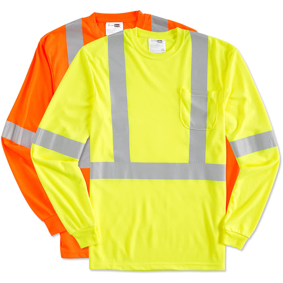 CornerStone Class 2 Long Sleeve Performance Safety Pocket Shirt