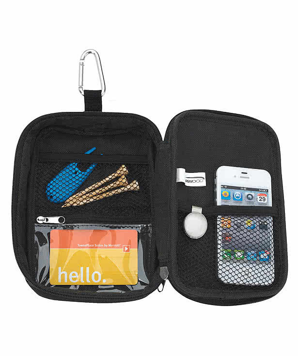 Golf Accessories and Valuables Zippered Pouch