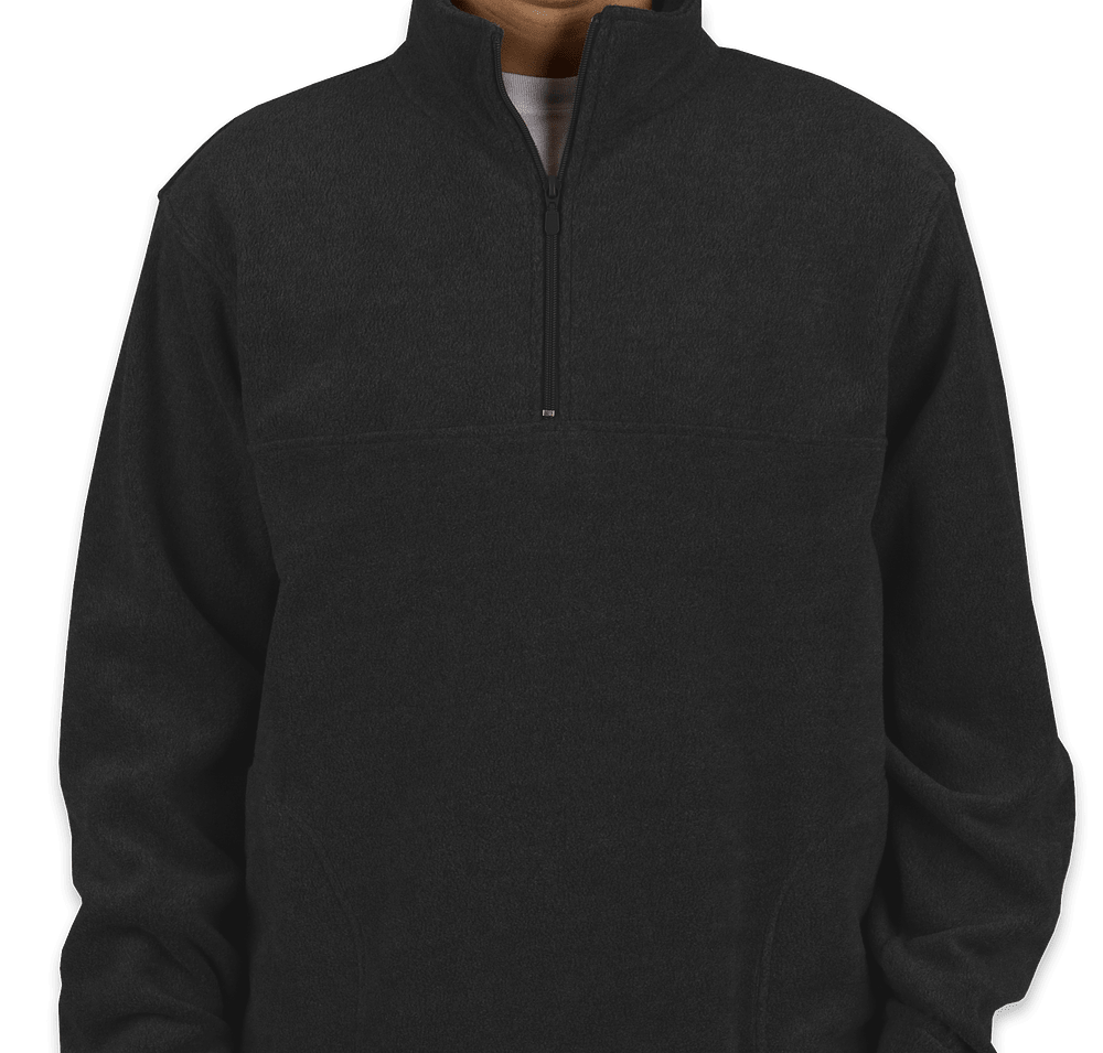 Harriton Quarter Zip Fleece Pullover - Printed-default