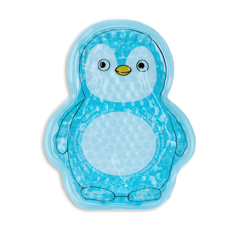 Plush Penguin Aqua Pearls Hot/Cold Pack-default