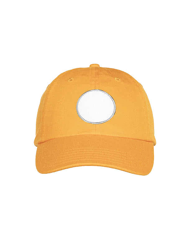 Valucap Bio-Washed Hat - Circle Patch - Embroidered