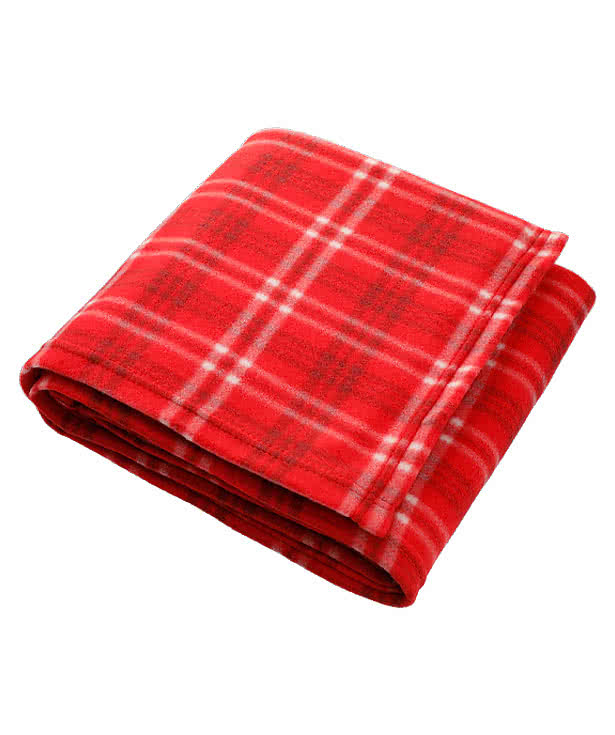 Plaid Fleece Throw Blanket