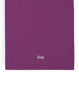 Heavyweight Embroidered Beach Towel - Color: Purple