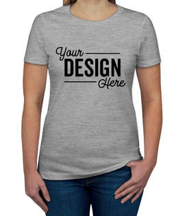 Next Level Women's Slim Fit Jersey T-shirt - Color: Heather Grey