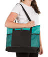 Large Multi-Pocket Zippered Tote Bag