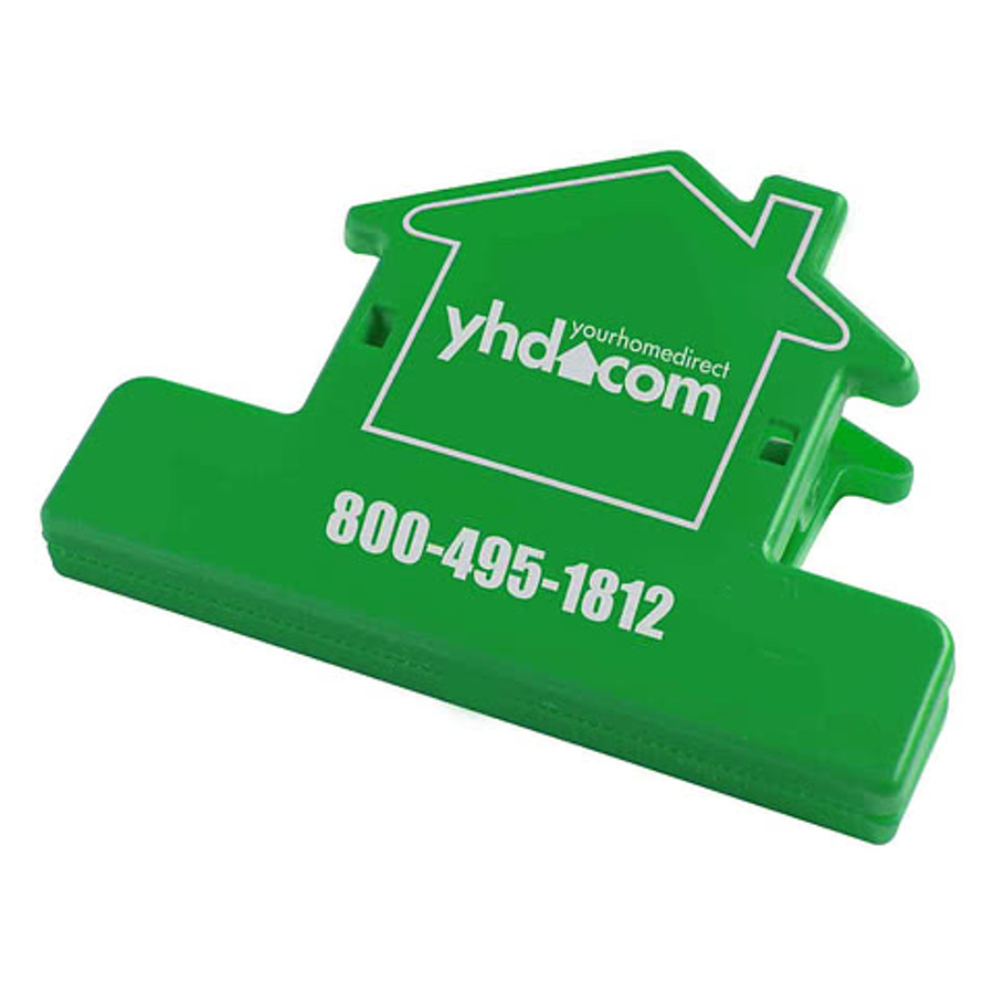 Keep-It House Shaped Magnetic Memo Clip in White