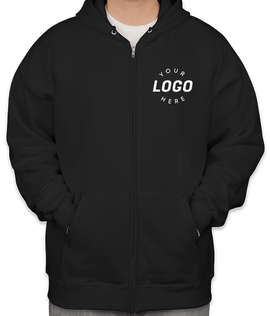 Hanes Ultimate Cotton Heavyweight Zip Hoodie - Color: Black