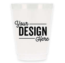 16 oz. Frosted Plastic Stadium Cup - Color: Trans Clear