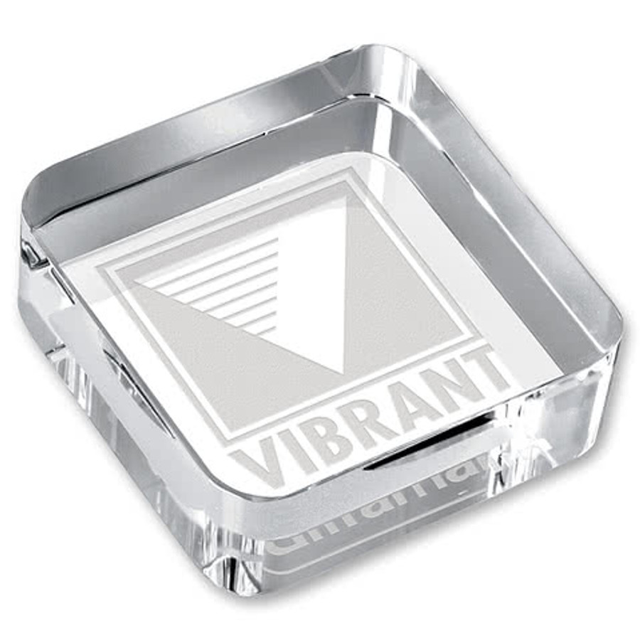 Square Paperweight in Clear