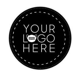 Customized Full Color 12" Circle Floor Decal - Color: Black