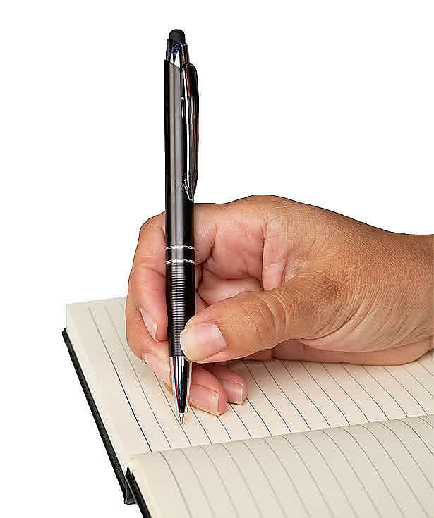Laser Engraved Carson Ballpoint Stylus Pen (blue ink)