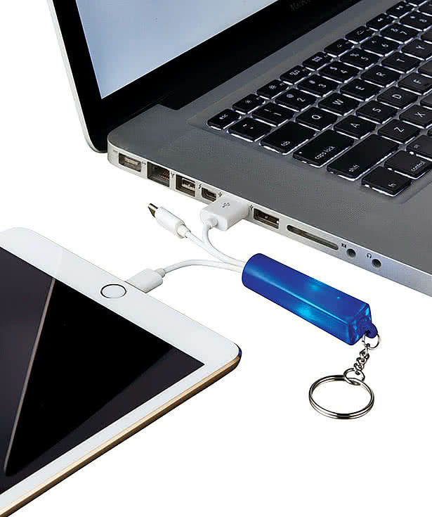 Laser Engraved Route Light Up Logo 3-in-1 Charging Cable