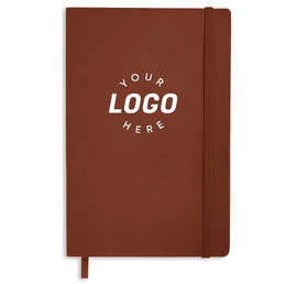 JournalBooks ® Debossed Pedova Soft Bound Notebook - Color: Terra Cotta