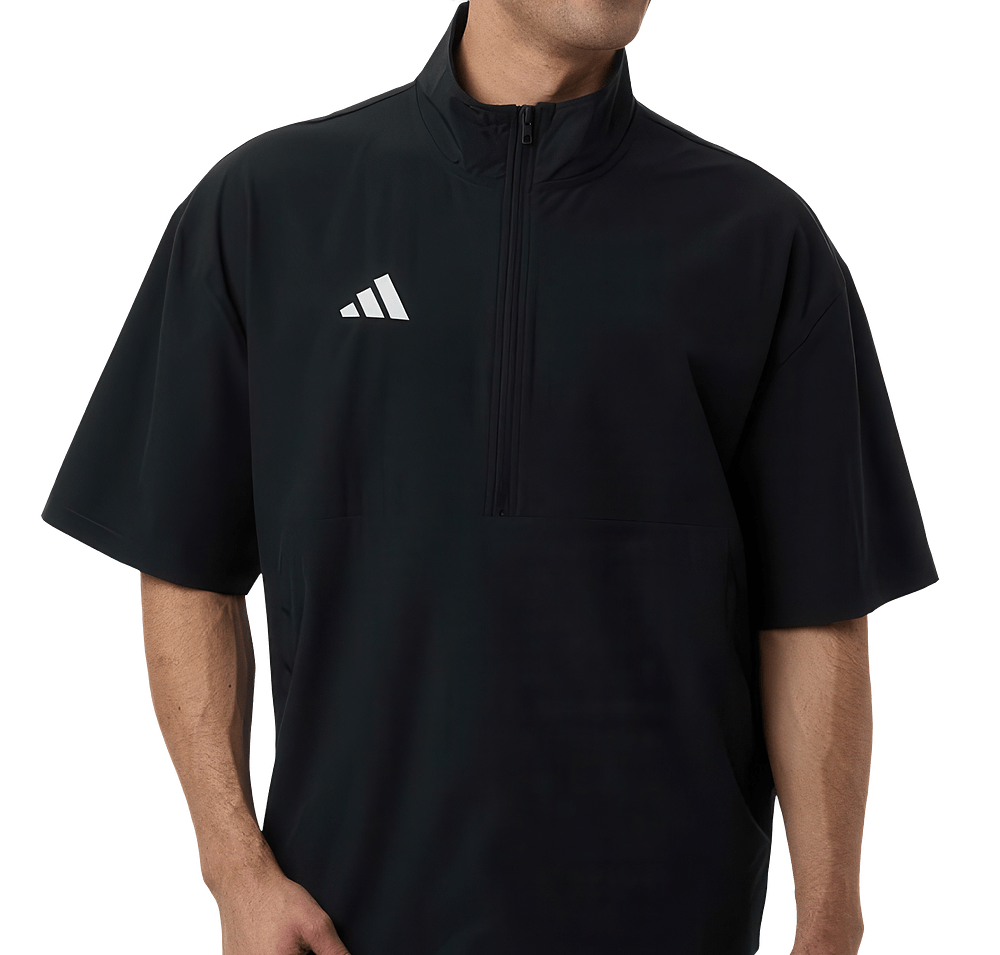 Adidas Recycled Short Sleeve Quarter-Zip Pullover-default