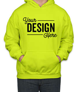 Canada - Gildan Midweight 50/50 Pullover Hoodie - Color: Safety Green