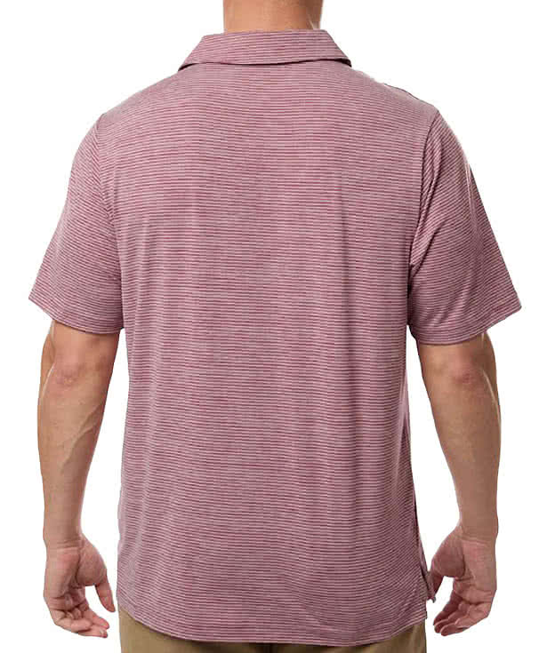 Team 365 Relay Recycled Heathered Stripe Performance Polo