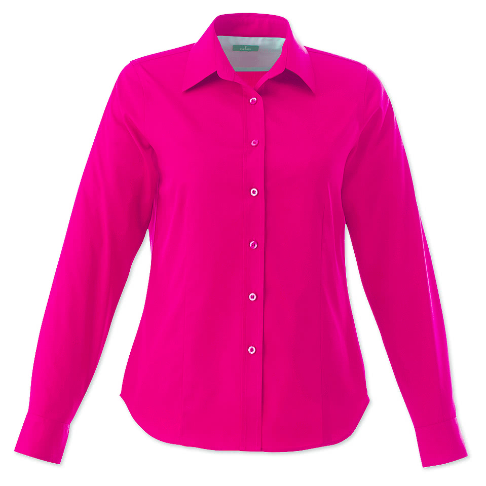 Elevate Women's Wilshire Twill Long Sleeve Dress Shirt